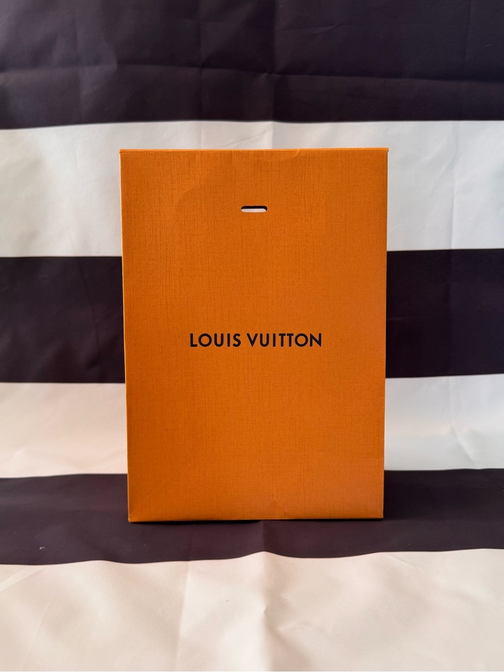 Louis Vuitton Orange Box with Black Logo